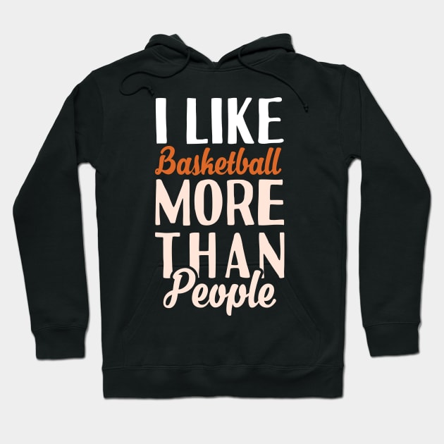 I like Baseball More Than Peiople Hoodie by Tesszero